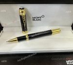 Vintage Replica Montblanc Scipione Borghese Rollerball Pen Black Resin